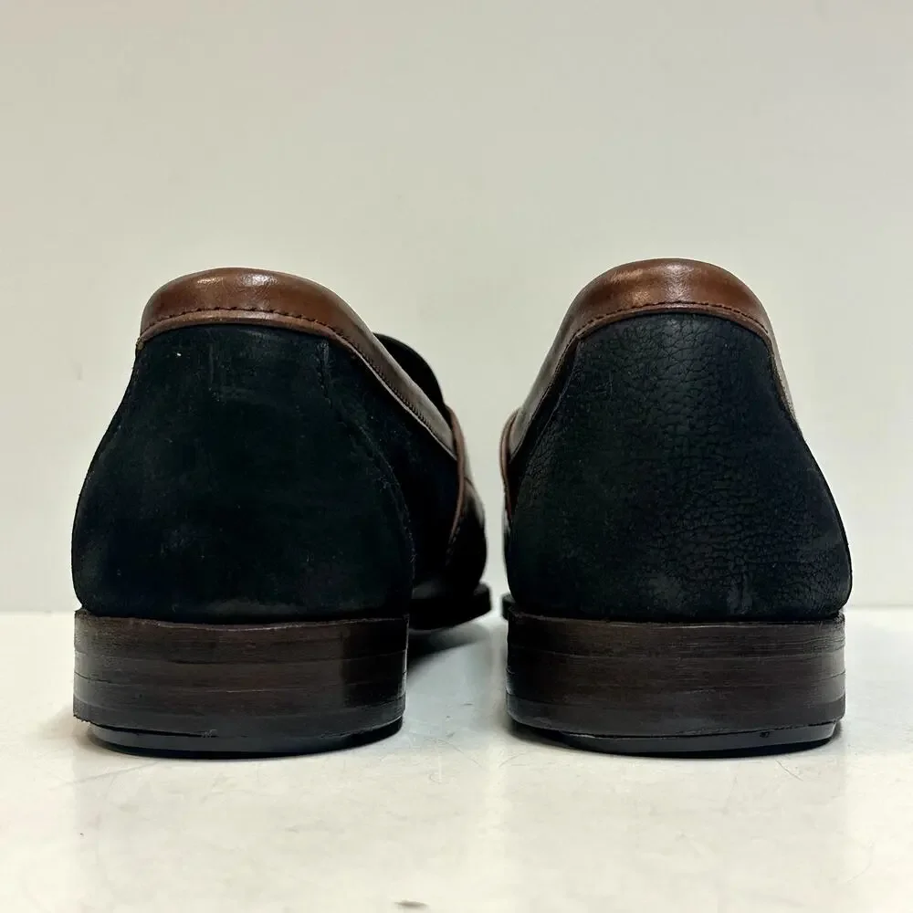 VGUC Rancourt & Co. x Allen Edmonds Townsend Nubuck Strap Penny Loafers USA 11 D